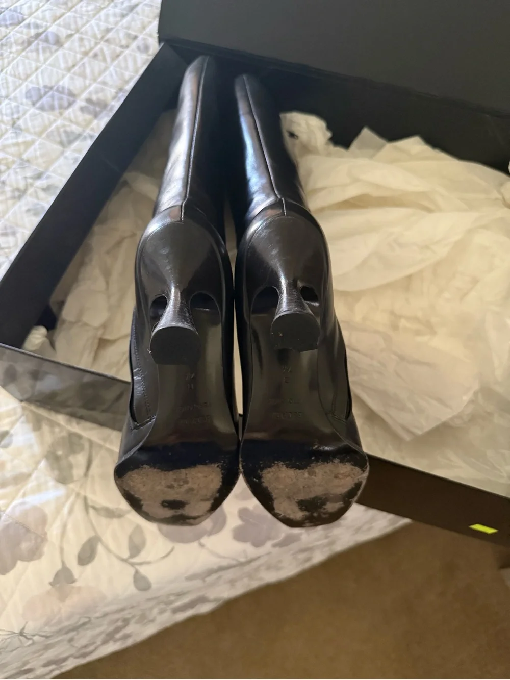 Escada tall leather
